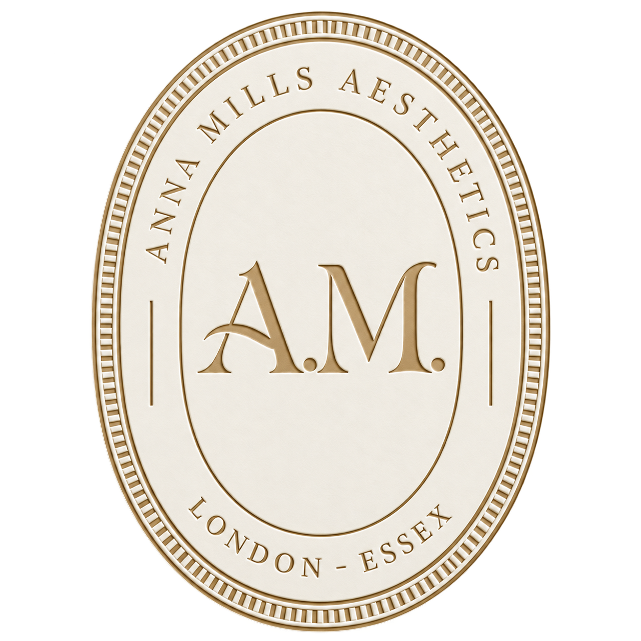 The Anna Mills Aesthetics oval monogram